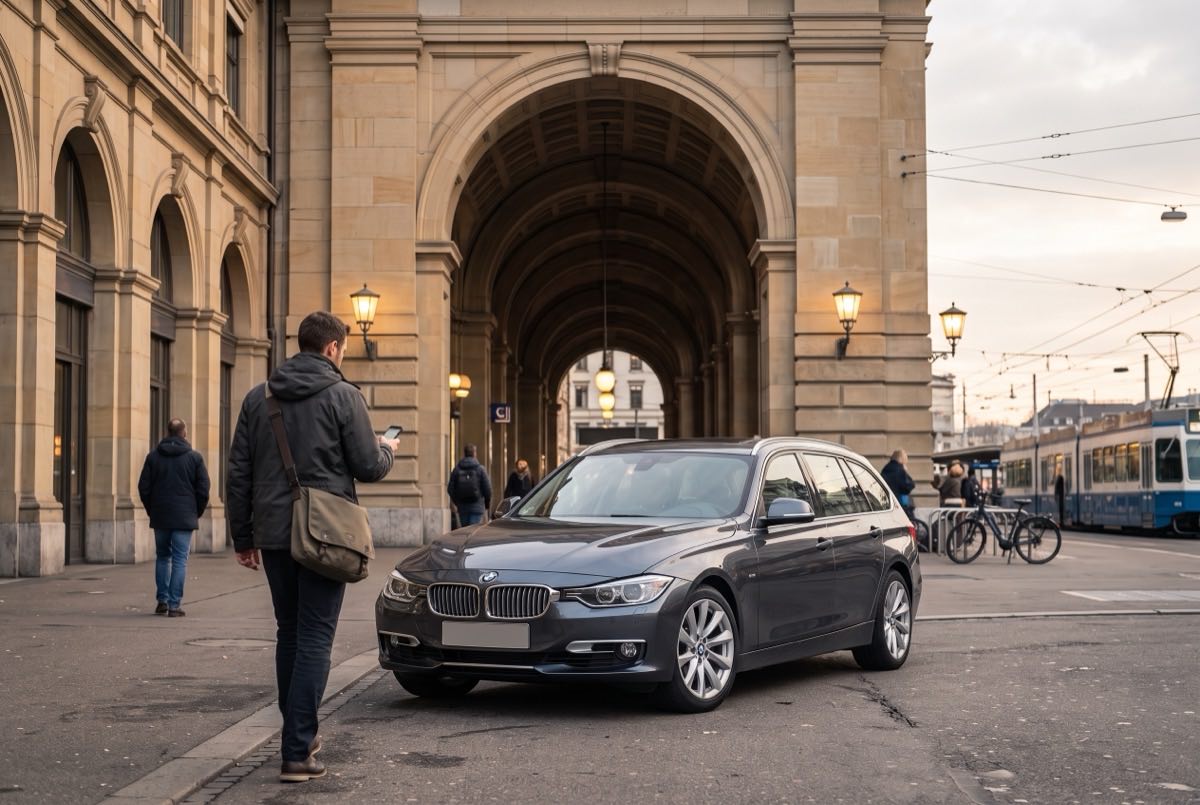 Auto aus der DRAIV Flotte unterwegs in der Schweiz